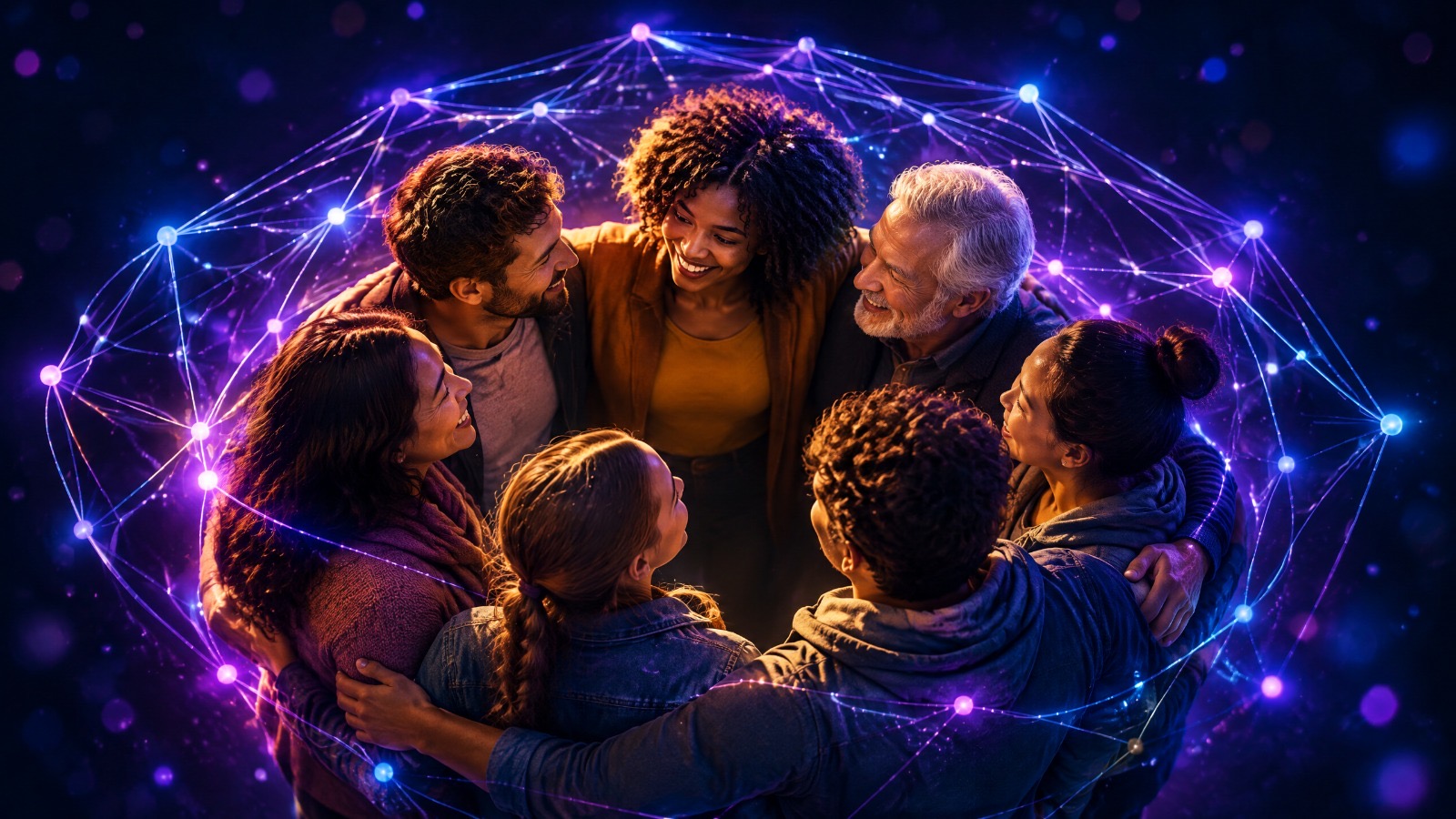 Gemeinschaft stärken - Gemeinsam mehr erreichen – für eine fairere und bessere Gesellschaft. DPC Digital Public Coin social impact project image